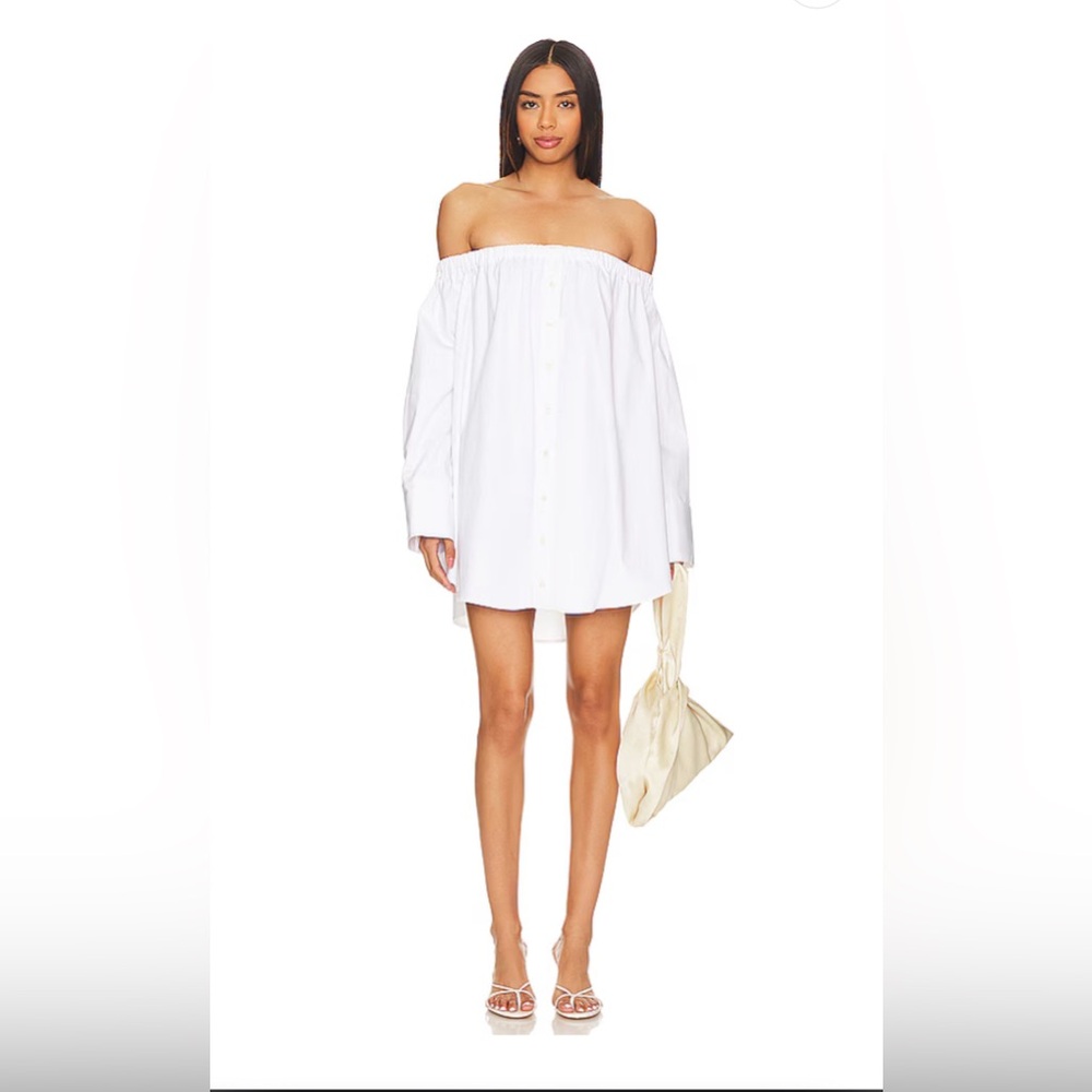 Camila Coelho Off-Shoulder White Dress